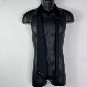 Vintage Oscar de la Renta neck tie for men black & white, classic, business